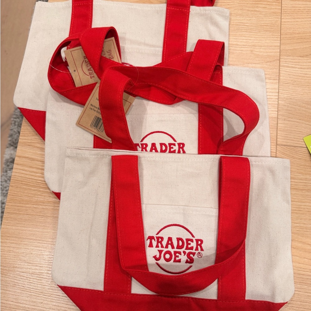 Trader Joe's MINI black Canvas Tote Bag (NWT) - Picture 3 of 4